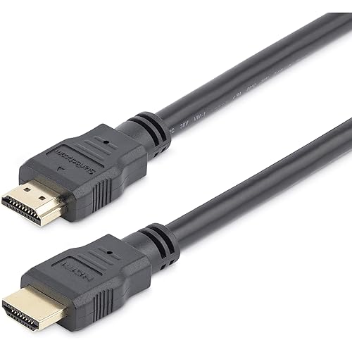 StarTech.com 2m 4K High Speed HDMI Cable - Gold Plated - UHD 4K x 2K - Premium HDMI Video Cable for Your TV, Monitor or Display (HDMM2M),Black