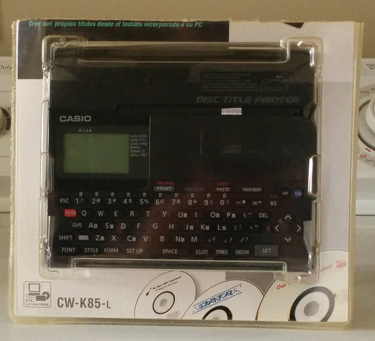 Casio CW-K85 Disc Title Printer with Keyboard