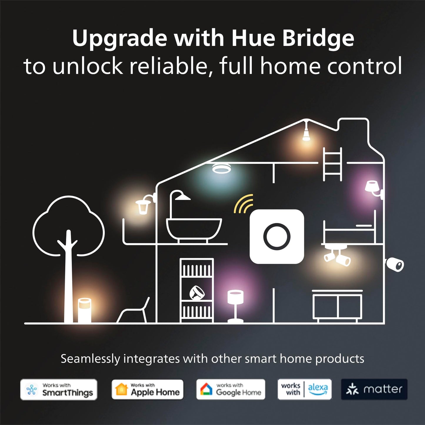 Philips Hue Lightguide TR125 Triangle Smart LED Bulb - Handblown Glass - Color Changing Light - Compatible with Amazon Alexa, Apple HomeKit and Google