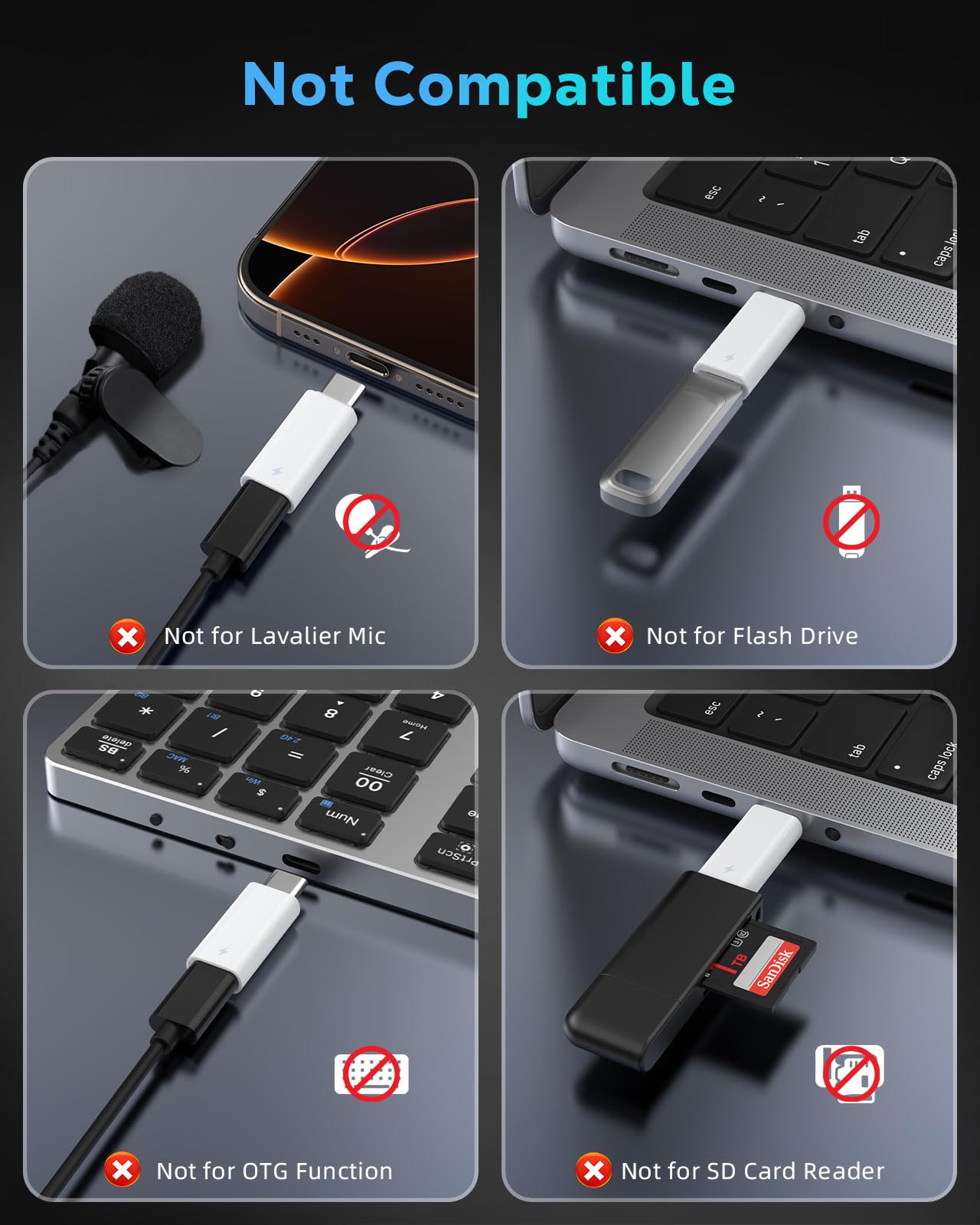 60W USB C to Lightning Headphone Audio Adapter for iPhone 17 Air 16 16e 15 Pro Max Plus, iPad Pro/Air - PD Fast Charging Data Lightning to USB C