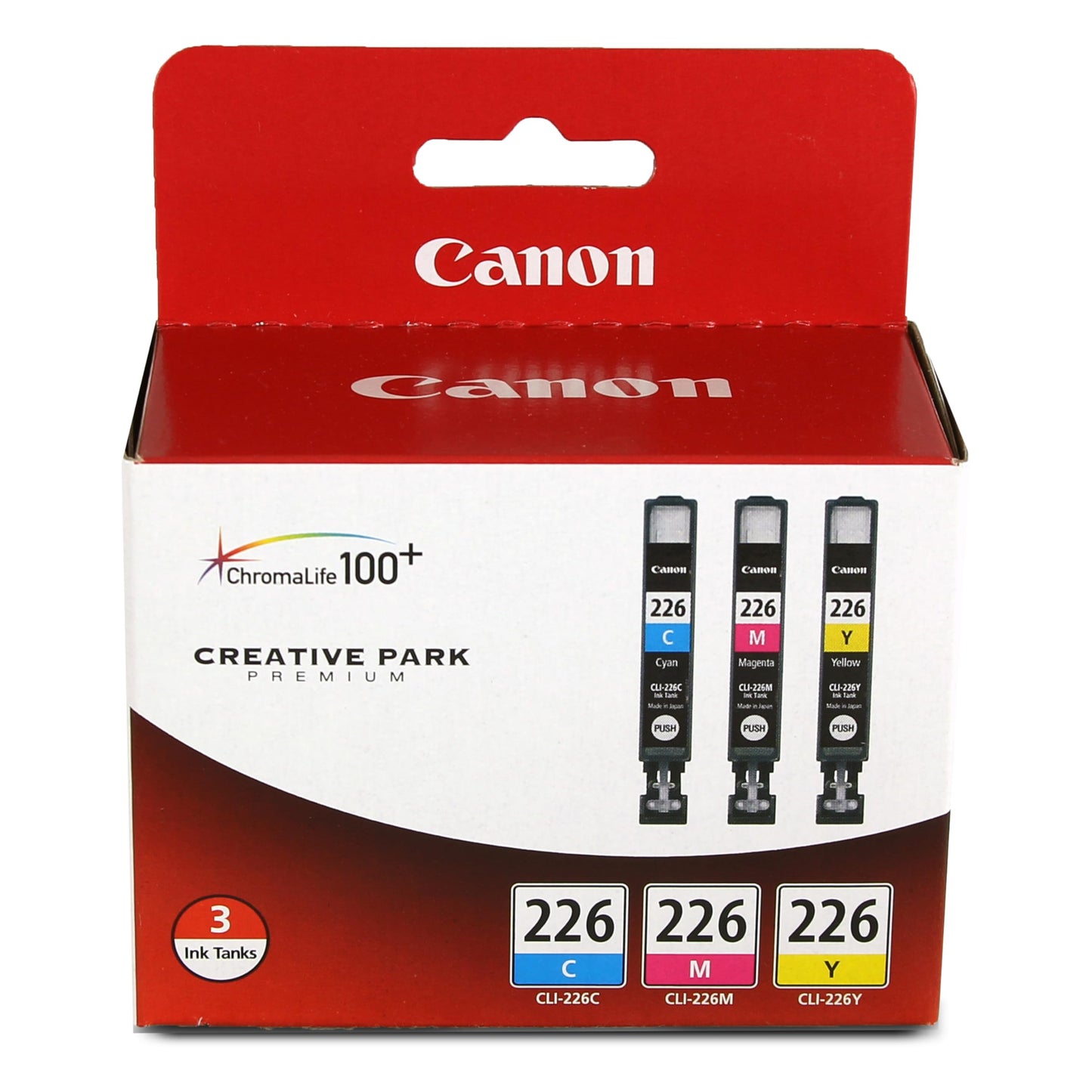 Canon CLI-226 Genuine Three Color Multi Pack, Compatible with iP4820, MG5220, MG5120, MG6120, MG8120, MX882, iX6520, iP4920, MG5320, MG6220, MG8220