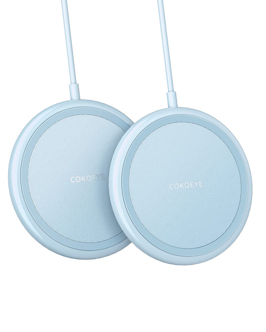 Wireless Charger, 15W Max Fast Wireless Charging Pad 2-Pack Compatible with iPhone16/16Plus/16Pro/16ProMax/iPhone15/15Pro/15Plus/14/13/12/Samsung S24