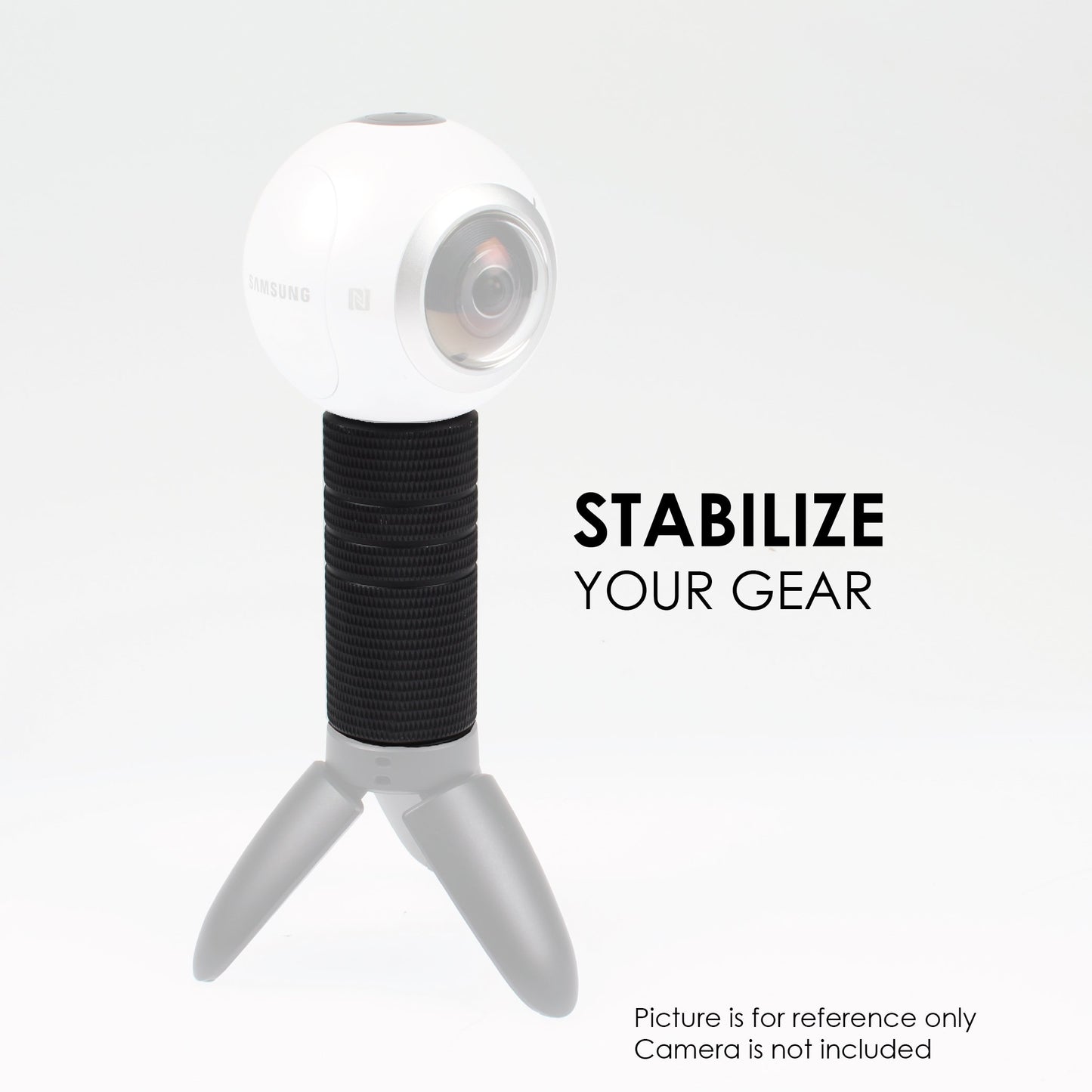 Ztylus Alloy Hand Grip: Textured Handle, Handheld Stabilizer Mount, Stick Accessory, Mirrorless Camera Gear, Smartphone Rig Compatibility (Alloy Hand