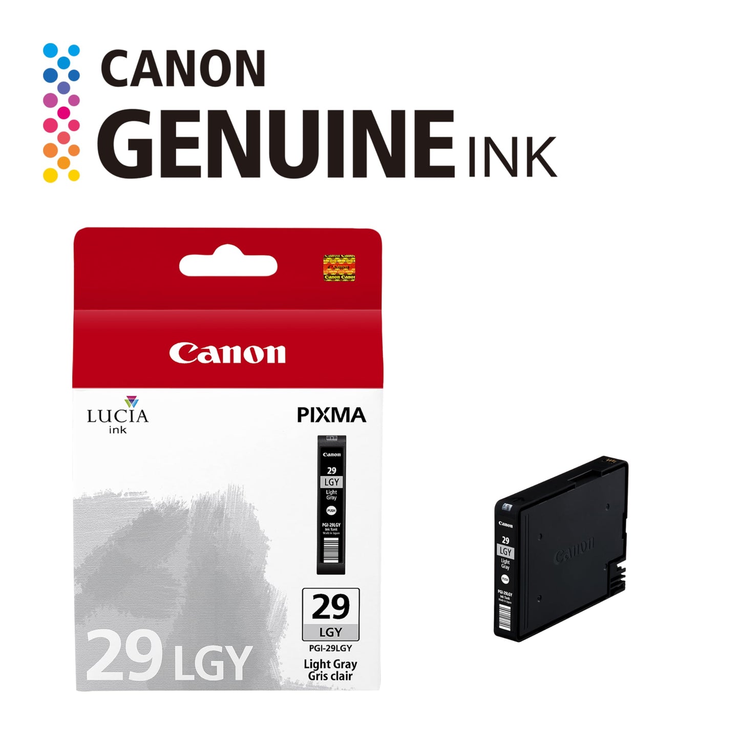 Canon PGI-29 Genuine Light Gray Ink Tank, Compatible with PIXMA PRO-1 Printers