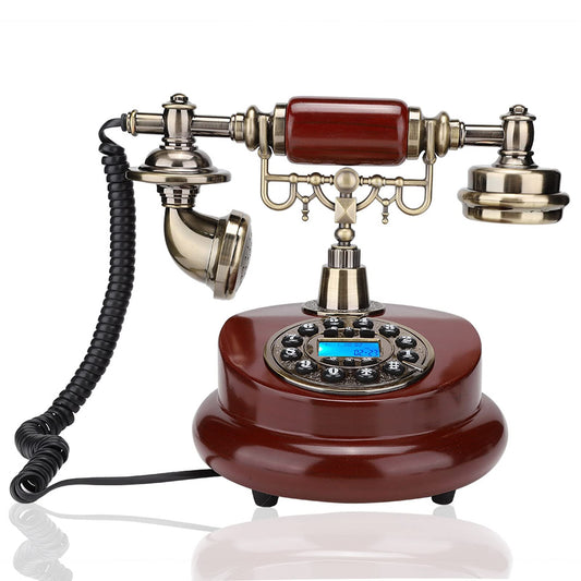 Antique Landline Telephone,Vintage Retro Corded Telephone with and DTMF Caller Display,Ceramic Antique,Noise Cancelling,Hands- Telephone,Auto IP for