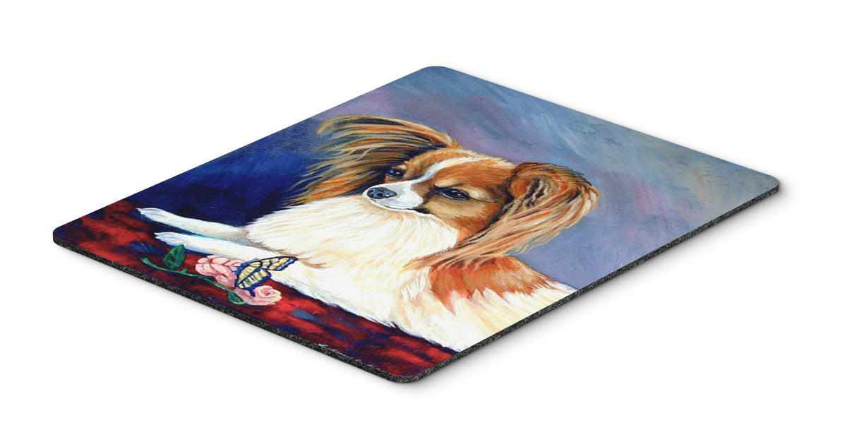 Caroline's Treasures 7038MP Papillon Rose and Butterfly Mouse Pad, Hot Pad or Trivet for Home Office Gaming Working Computers Laptop Mouse