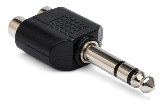 Hosa GPR-484 Adaptor, Dual RCA to 1/4 Inch TRS