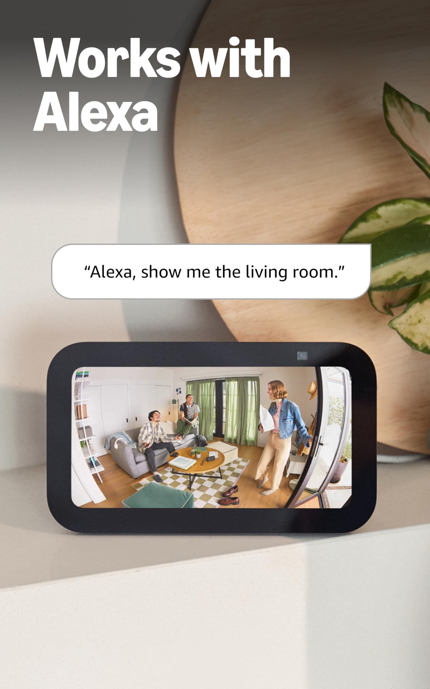 Ring Indoor Cam, Home or business security in 1080p HD video, Black