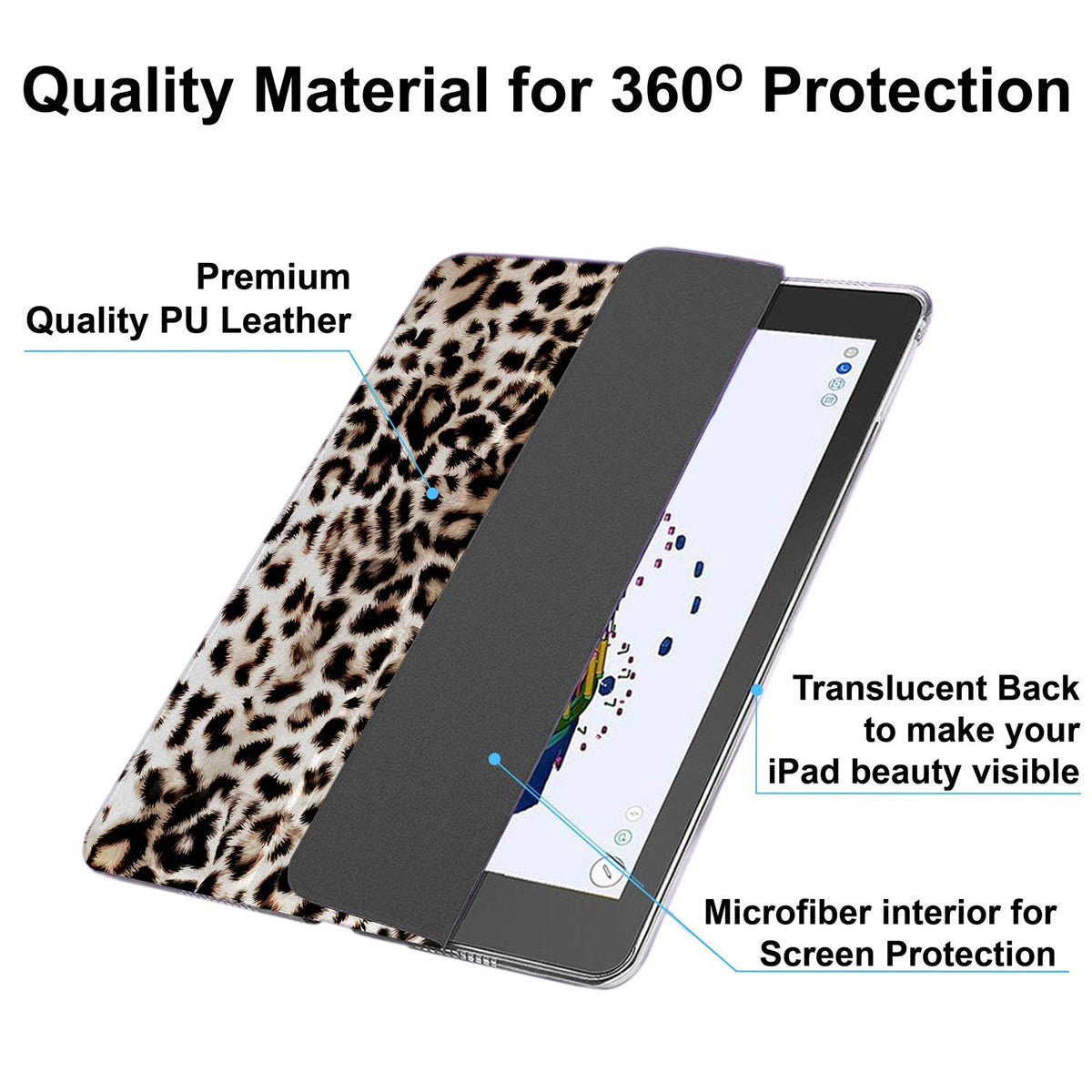 DuraSafe Cases for iPad PRO 9.7 Inch [Pro 9.7 2016] A1673 A1674 MLPX2LL/A MLPW2LL/A MLPY2LL/A MLYJ2LL/A Printed Slim Lightweight Protective PC Dual