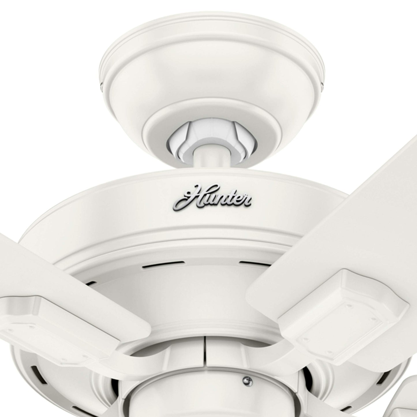 Hunter Fan 52 inch Casual Fresh White Indoor Ceiling Fan with Light Kit (Renewed)
