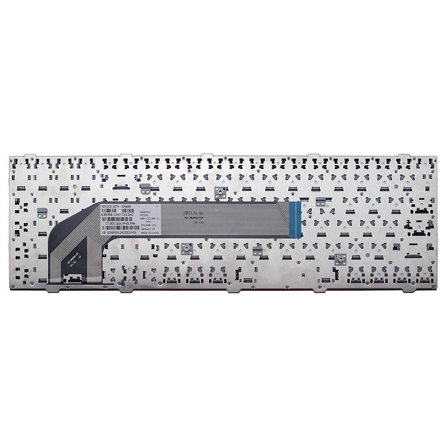 AUTENS Laptop Replacement Keyboard Compatible for HP Probook 4540s 4545s Laptop Silver Grey Frame