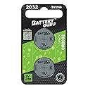 Tesla Gear Key Fob Battery Replacement for Audi A3 and S3 (2006-2023 A3 / S3 CR2032 3V Remote Battery Powered by BatteryGuru) Pack of 2