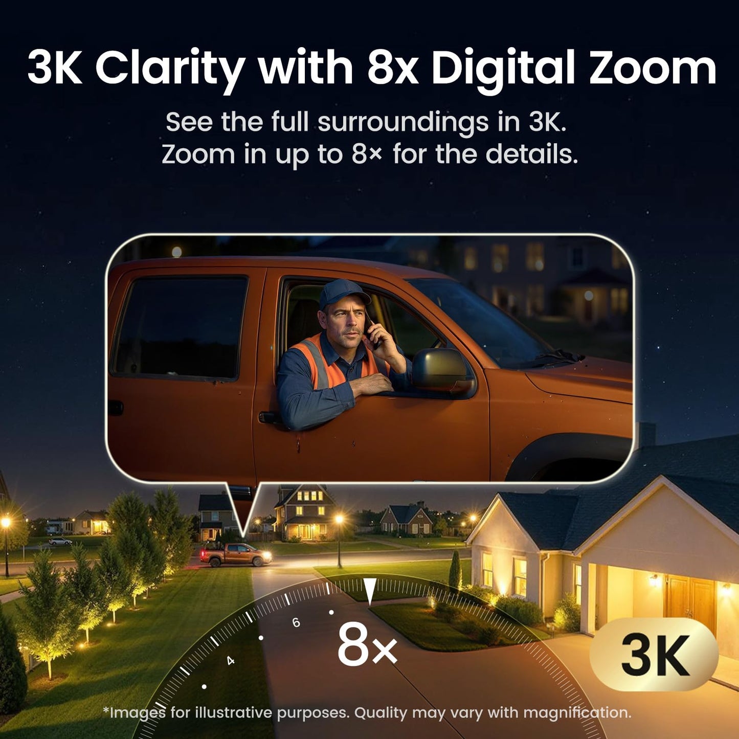 aosu T2 Pro Solar Security Cameras Wireless Outdoor, 3K Dual Cam No Blind Spot Security Camera for Home, 170° Wide + 360° PTZ, AI Human Vehicle