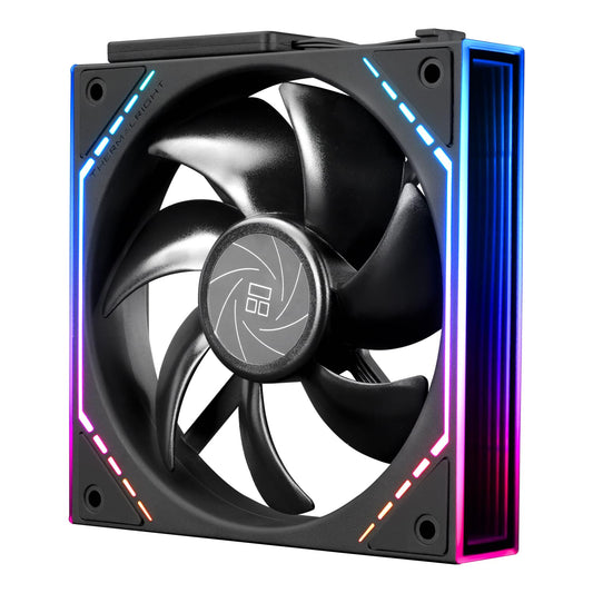 Thermalrlght TL-M12Q Case Fan, CPU Cooler Comes with ARGB Mirror Light Effect,PC PWM Silent Cooling with 2000RPM Speed, Building Blocks Version PC Fan