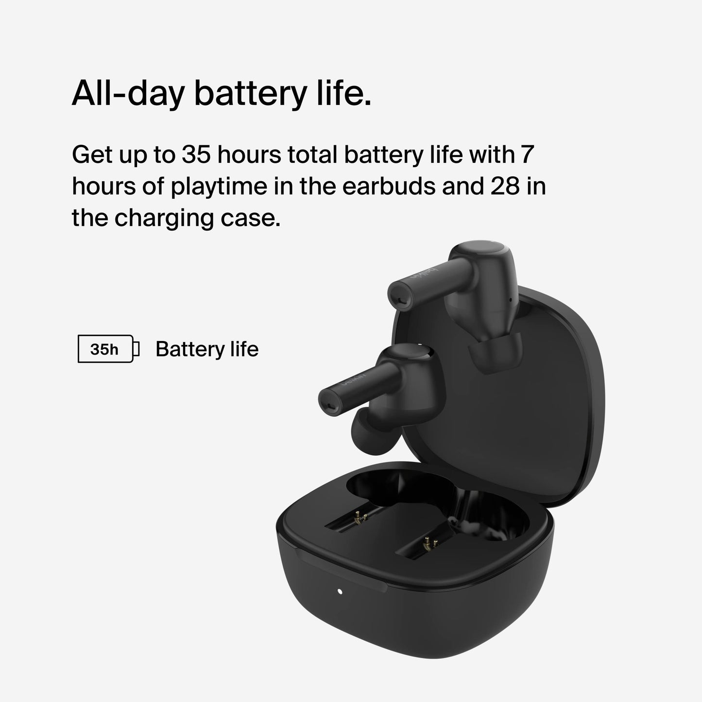 Belkin SoundForm™ Pulse Noise Cancelling Earbuds, Wireless Ear Buds with Wireless Charger Case & Dual Microphone - IPX5 Water Resistant Bluetooth…
