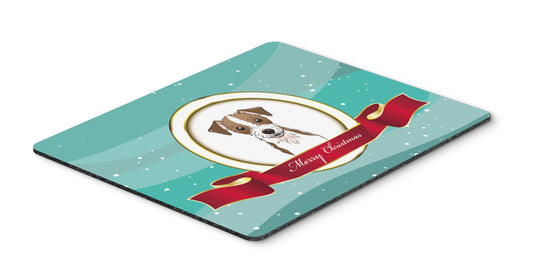 Caroline's Treasures BB1512MP Jack Russell Terrier Merry Christmas Mouse Pad, Hot Pad or Trivet for Home Office Gaming Working Computers Laptop Mouse