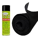 1 Glue+ 3ft x 48" (36"x48") Polymat Black Speaker Box Carpet + 777x Glue for Subwoofer,Cabinet,Car Audio,Boat,Trunk,Shelf,Roadcase,Underfelt