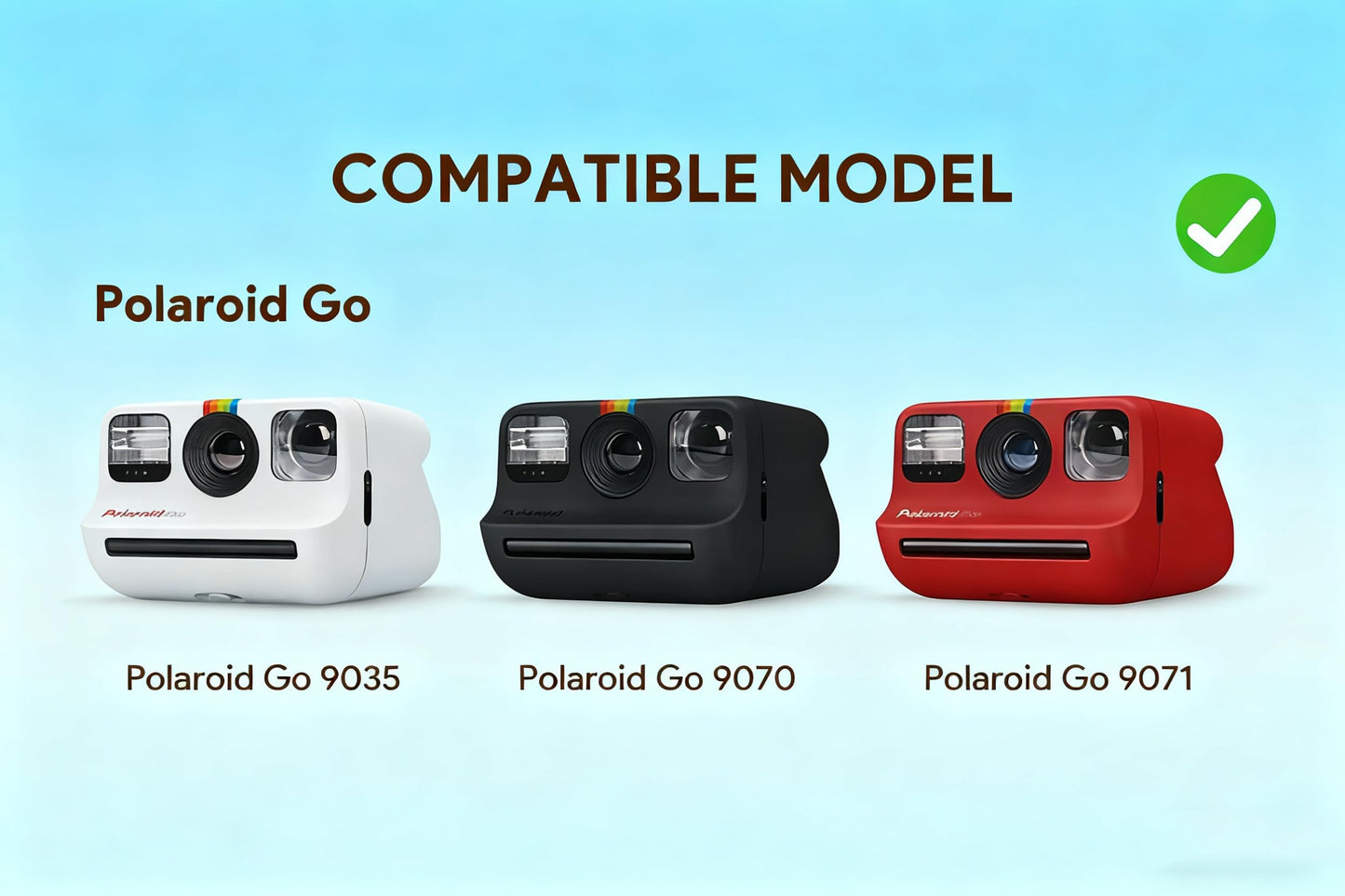 CltrCr Camera Bag Crossbody Compatible with Polaroid Go (9035/9071/9070) / Polaroid Go Generation 2 - Mini Instant Film Camera(9147/9096/9098/9097)