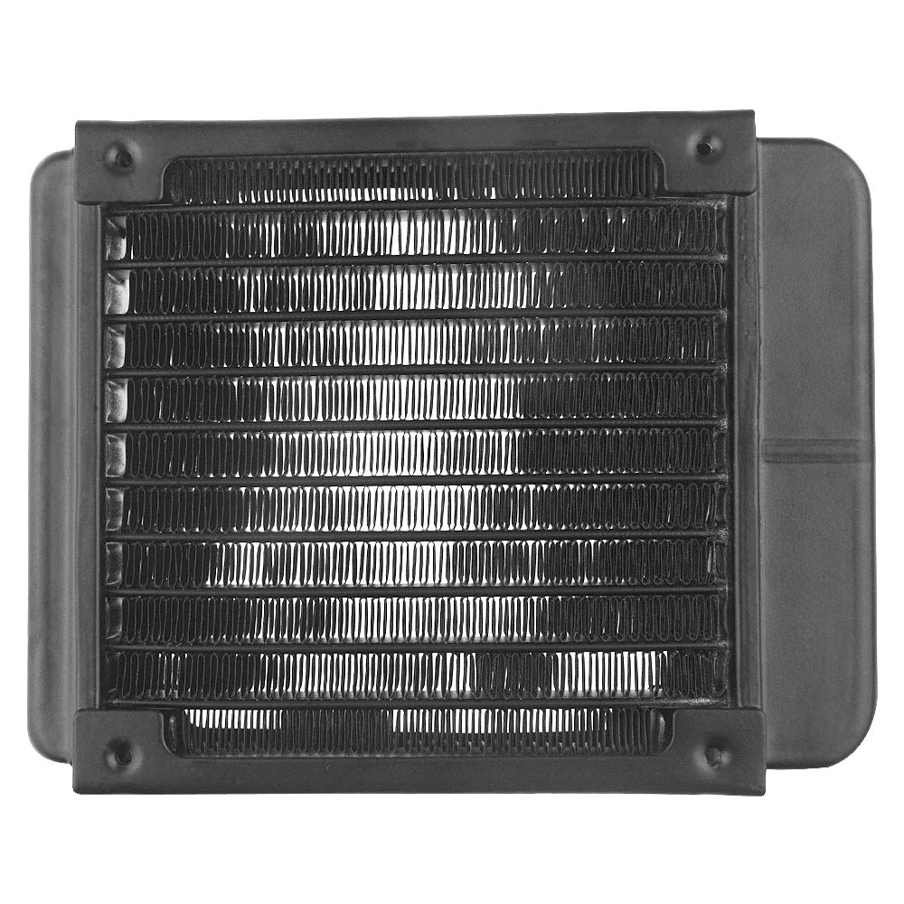 BXQINLENX 10 Pipe Aluminum Heat Exchanger Radiator for PC CPU CO2 Laser Water Cool System Computer 120mm(B)