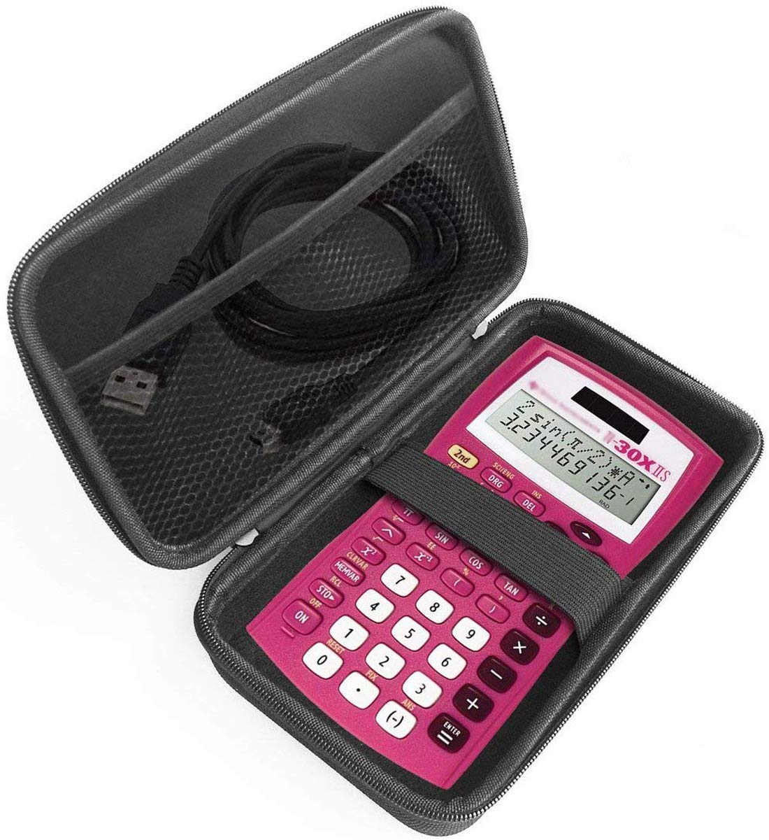 FitSand Hard Case Compatible for Texas Instruments TI-30X IIS 2-Line Pink Scientific Calculator