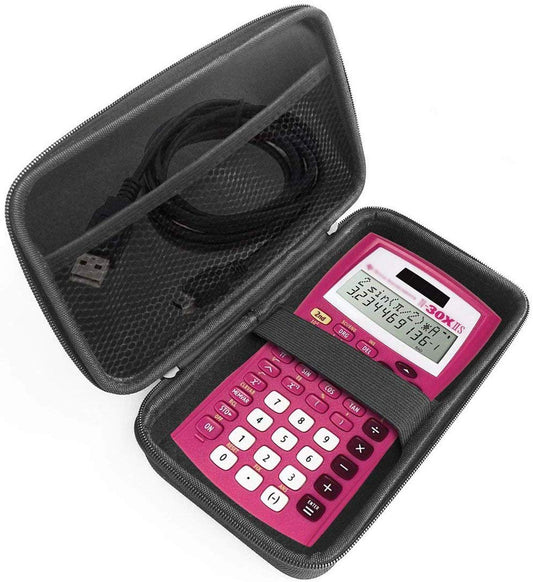 FitSand Hard Case Compatible for Texas Instruments TI-30X IIS 2-Line Pink Scientific Calculator
