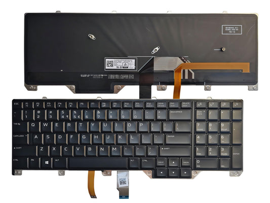 Laptop US Keyboard Compatible for Dell Alienware 17 R4 17 R5 Backlit 0ND5TJ 00WN4Y PK131QB1A00 PK1326T1B01 NSK-EE1BC