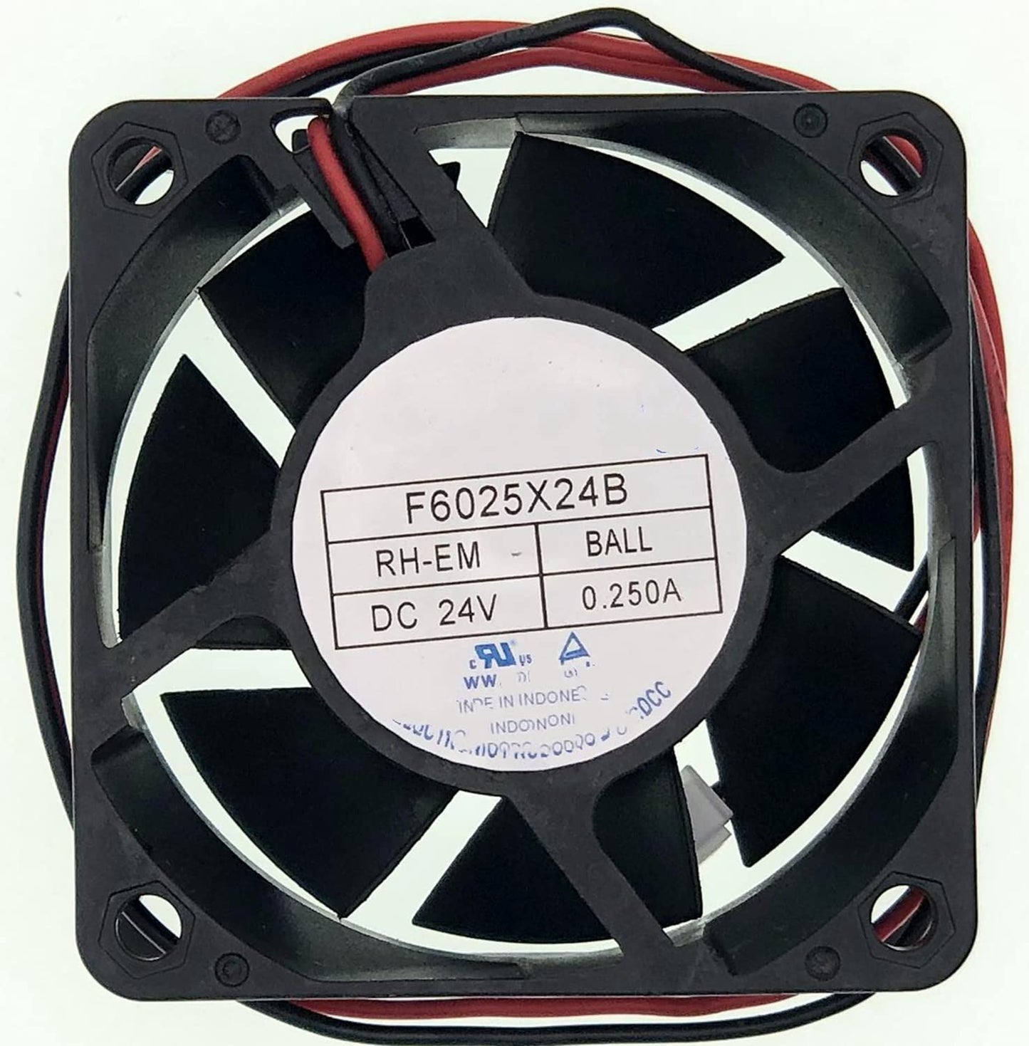 for F6025X24B DC 24V 0.250A 60X60X25MM 2-Wire Cooling Fan, Inverter Cooling Fan