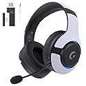 Gtheos Wireless Gaming Headset for ps5, ps4, Elden Ring, PC, Mac, Switch, Bluetooth 5.3 Gaming Headphones with Noise Canceling Microphone, 45H