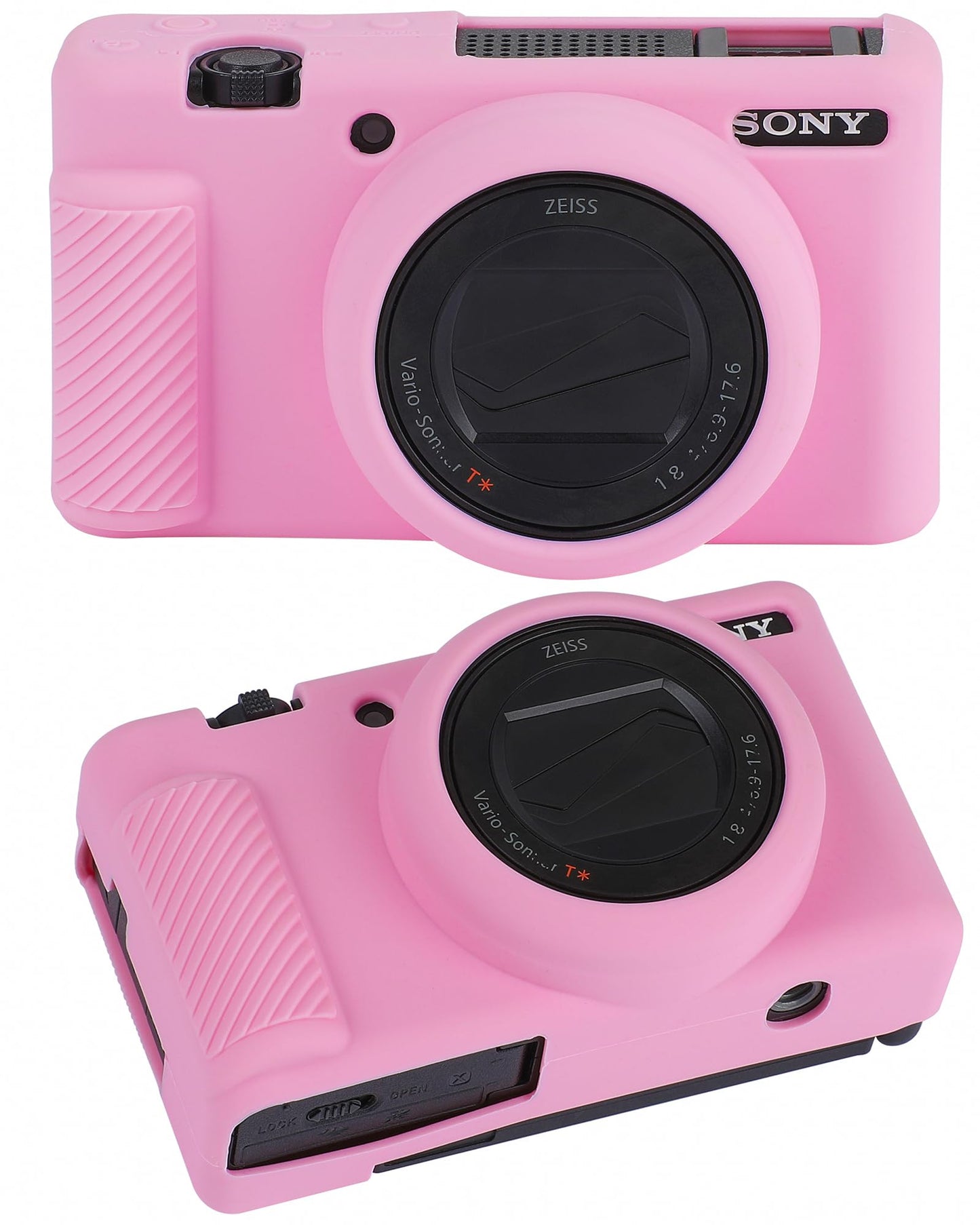 MIOKAU ZV-1F Camera Case, Soft Silicone Protective Case for Sony ZV1F/ZV-1M2/ZV-1 Mark II (NOT for ZV1) Vlog Camera, Lightweight ZV1F Cover (Pink)