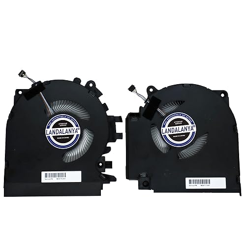 LANDALANYA Replacement New CPU and GPU Cooling Fan for HP Envy 15-EP TNP-Q237 Series M04776-001 M04777-001 ND85C25-19J12 ND85C24-19J11 DC12V 0.5A Fan