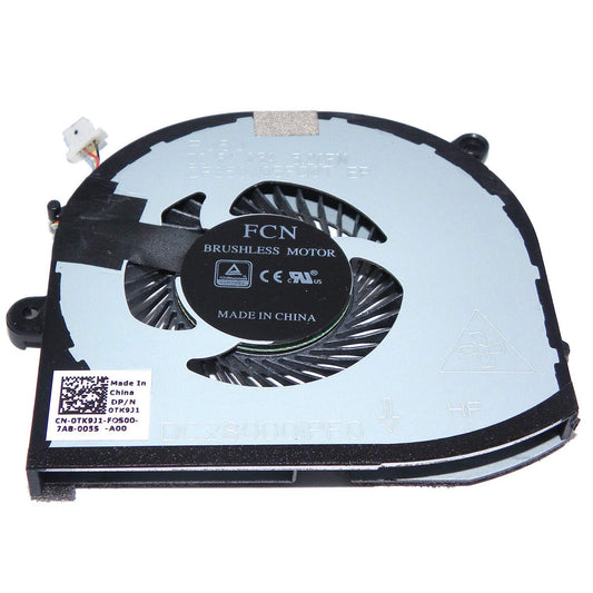 New OEM CPU Cooling Fan for DELL XPS 15 9560 DC28000IPF0 TK9J1 (Right)