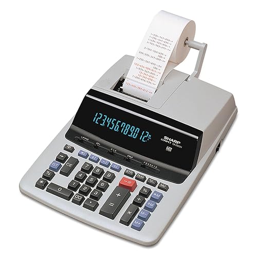 Sharp VX2652H VX2652H Two-Color Printing Calculator Black/Red Print 4.8 Lines/Sec