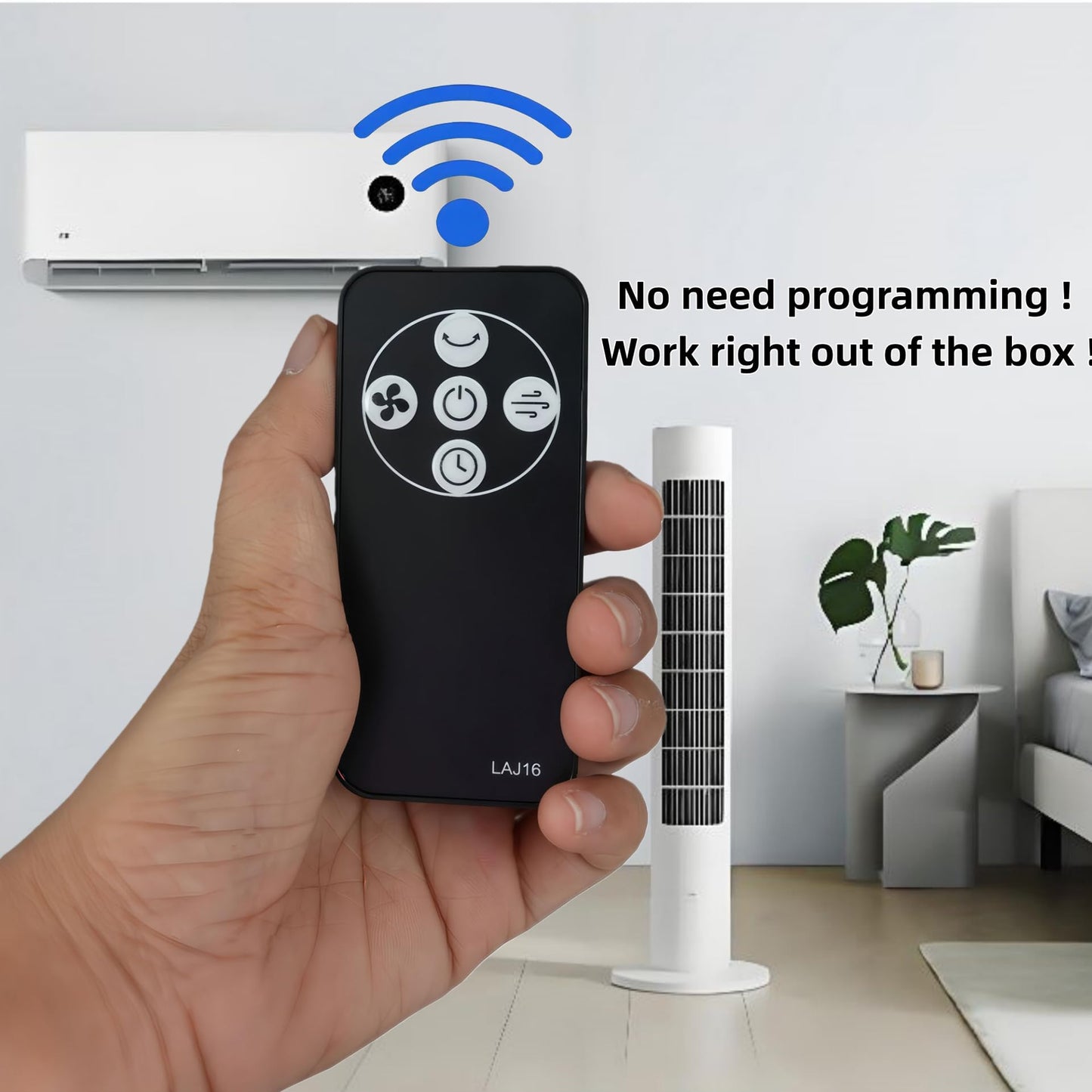 Replacement Remote Control for Cascade MK-TF0001 40" Tower Fan and Sunter 40" Tower Fan