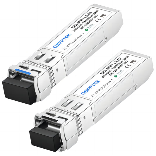 1 Pair 10G SFP+ Bidi Transceivers, SFP Single Mode LC 10g Module, 10Gb Bi-Directional Mini gbic for Cisco SFP-10G-BXD-I (1330nm-TX/1270nm-RX)