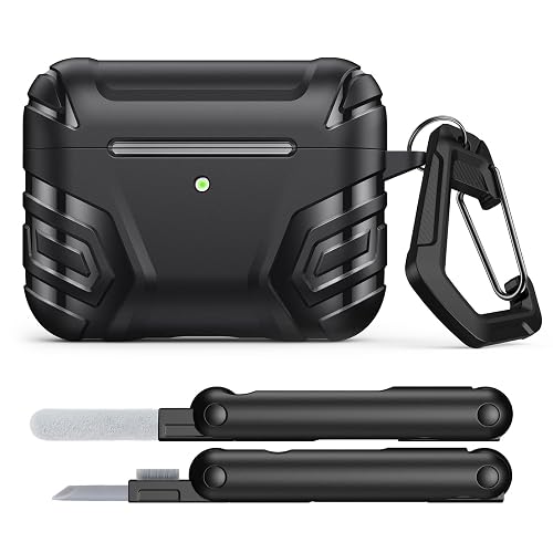 MoKo for AirPods Pro 3 Case (2025), Cool Armor Case Compatible with Apple AirPods Pro 3rd Generation, TPU Full Protective Shockproof Cover