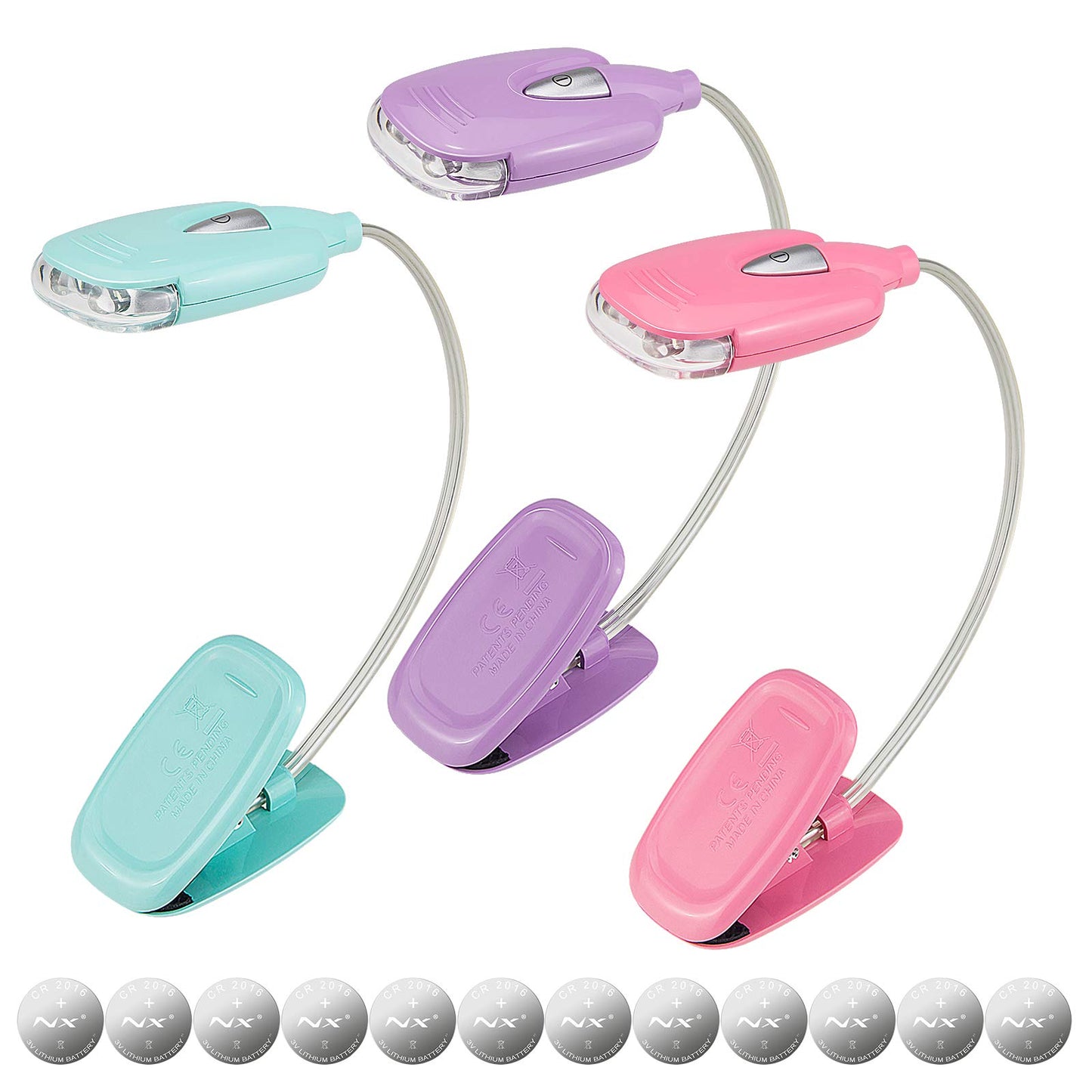 LUXSWAY Book Light for Reading at Night in Bed Kids Bookmark Bed Clip Book Lights for Kids Lamp Portable LED Reading Light with Flexible Cordless