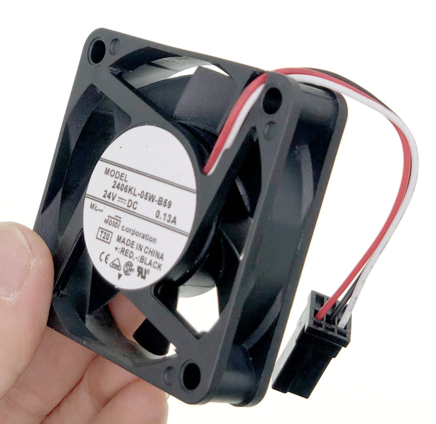 New System Cooling fan Compatible with Fanuc 2406KL-05W-B59 DC 24V 0.13A 3.12W 6CM 4600 RPM Size: 60×60×15mm.