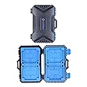 Foto&Tech High Capacity Multi-Format Storage Case - 28 Slot Waterproof Case for SD, CF, TF Cards; Includes Micro SD, SIM Card Holders