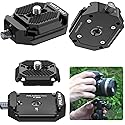ULANZI F38 Camera Quick Release Plate w 1/4" to 3/8" Screw Thread, Quick Release System QR Plate Camera Tripod Mount Adapter for Sony Canon Monopod