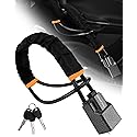 Tevlaphee Steering Wheel Lock Seat Belt Lock Universal Anti Theft Car Device Car Lock Car Theft Prevention with 3 Keys for Car Security Fit Most