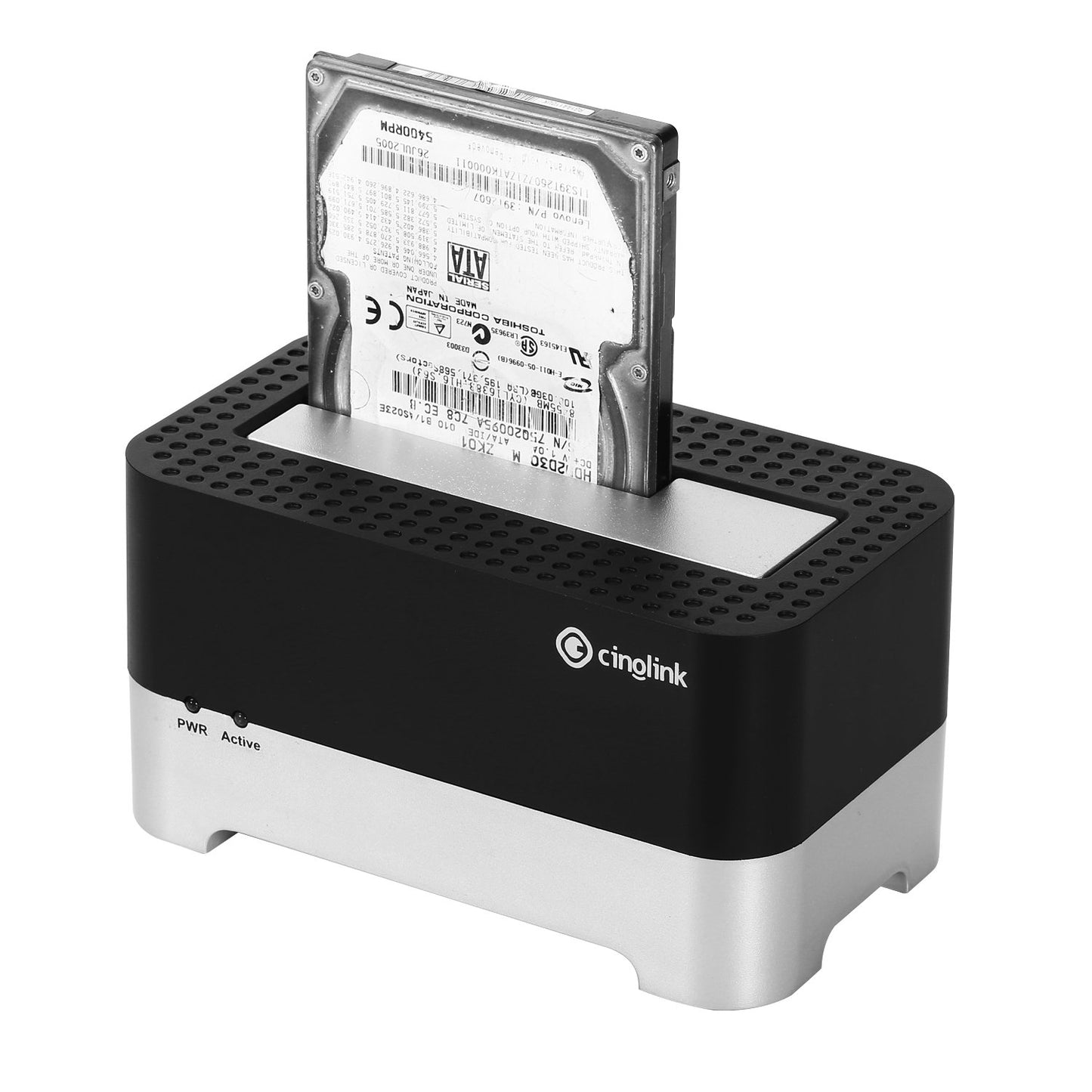 Cinolink USB 3.0 to SATA 2.5/3.5 Inch Hard Drive Docking Station with 4ft USB 3.0 Cable for HDD/SSD Support up to 8TB, Compatible with Windows PC