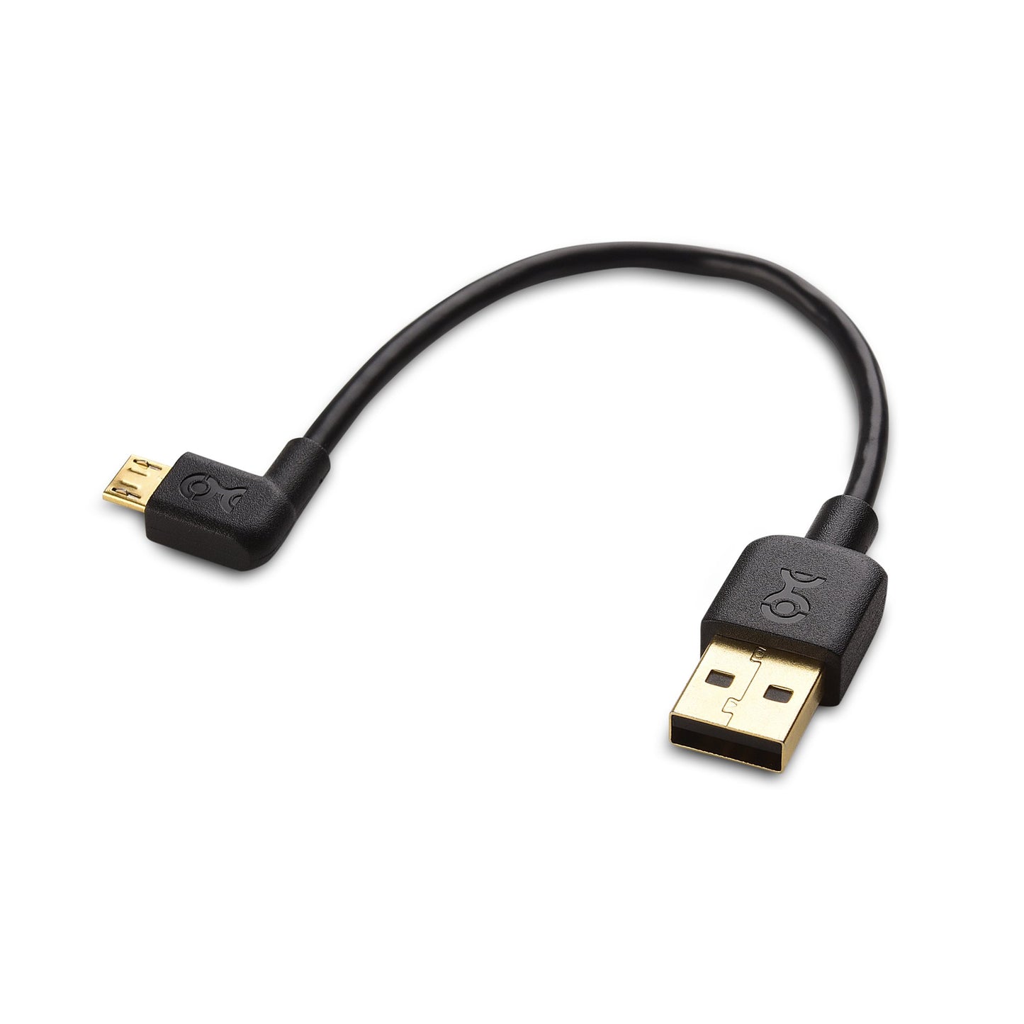 Cable Matters Combo-Pack Right Angle USB Cable for TV Stick and Power Bank 6 Inches - 90 Degree USBA to Micro USB Cable for Roku TV Stick and More