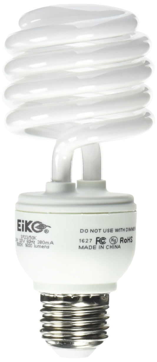 Eiko SP23/50K 23W 120V 5000K Spiral Shaped Halogen Bulbs