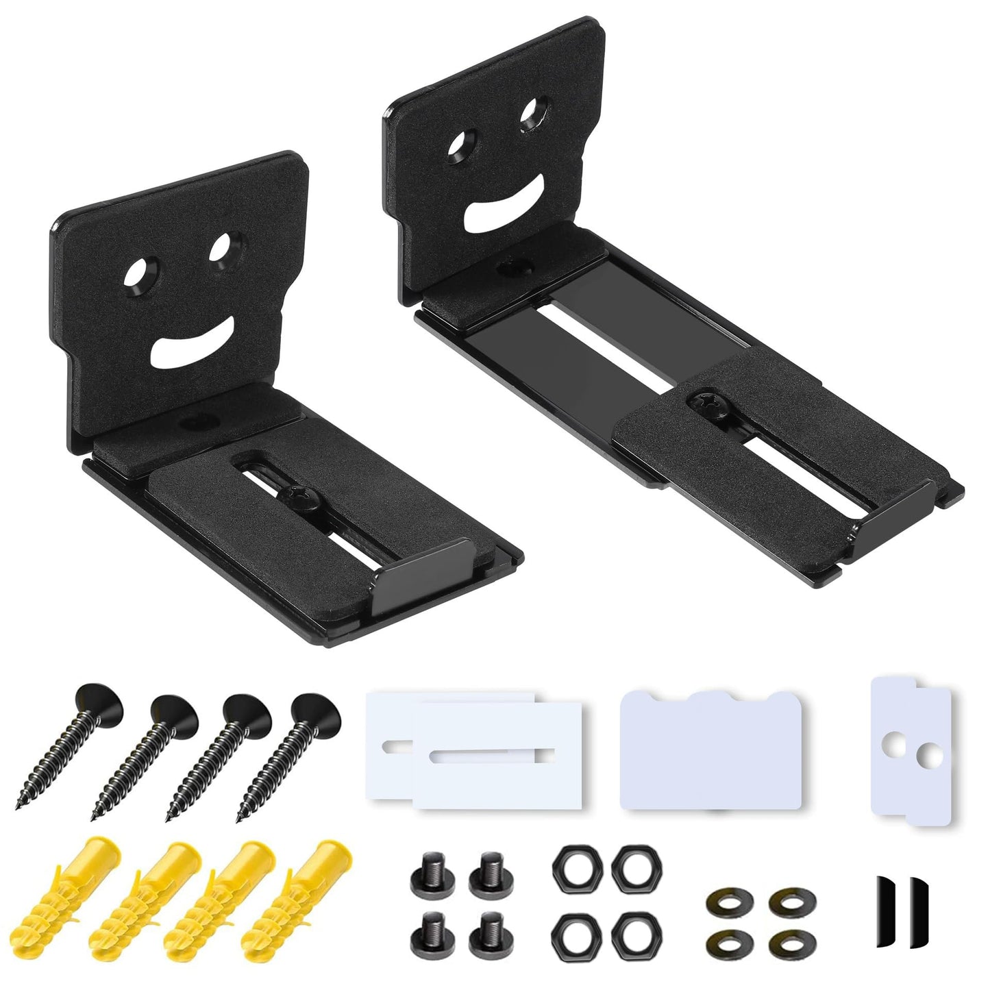 Audio Slide Rail Length Adjustable Echo Wall Long Sound Wall Frame Wall Mount Bracket for LG Samsung Sony Home Theater Adjustable Wide Version of The