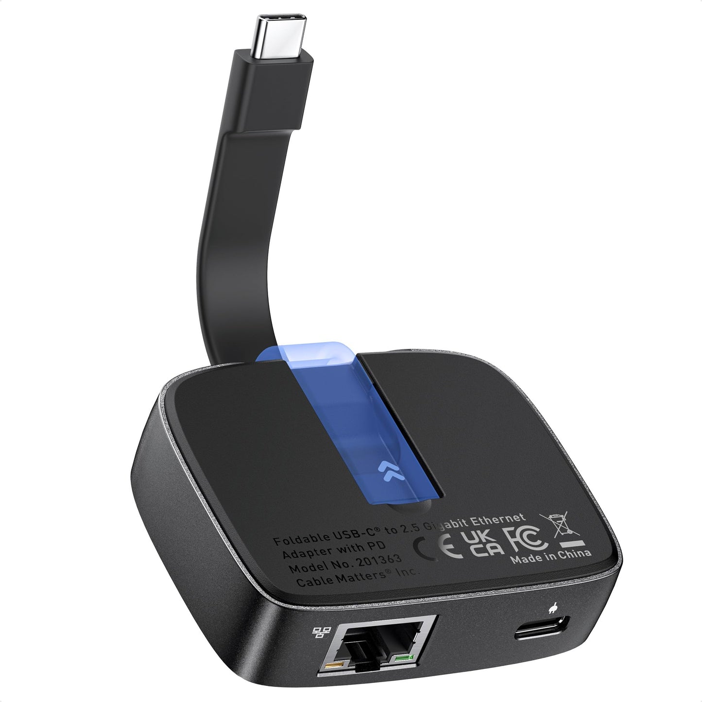 Cable Matters USB C to 2.5Gb Ethernet Adapter with 100W Charging,