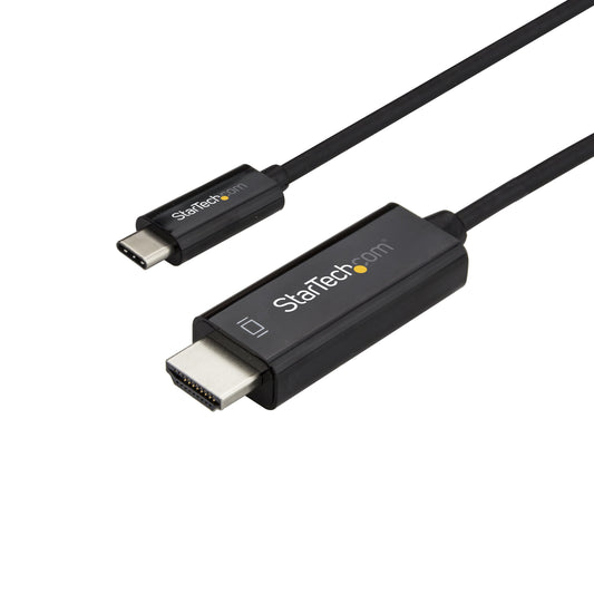 StarTech.com 6ft (2m) USB C to HDMI Cable - 4K 60Hz USB Type C to HDMI 2.0 Video Adapter Cable - Thunderbolt 3 Compatible - Laptop to HDMI