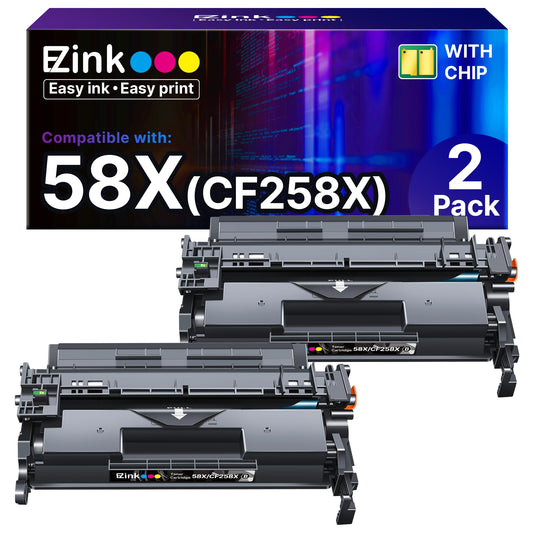 E-Z Ink 58X 58A Toner Cartridges Compatible Replacement for HP 58X CF258X 58A CF258A Toner Cartridge Black Work on HP LaserJet MFP M428fdw M428fdn