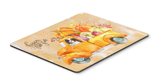 Caroline's Treasures CK2652MP Fall Harvest Tricolor Cavalier Spaniel Mouse Pad, Hot Pad or Trivet for Home Office Gaming Working Computers Laptop