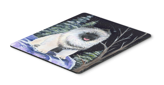 Caroline's Treasures SS8404MP Starry Night Keeshond Mouse Pad, Hot Pad or Trivet for Home Office Gaming Working Computers Laptop Mouse Mat,Washable
