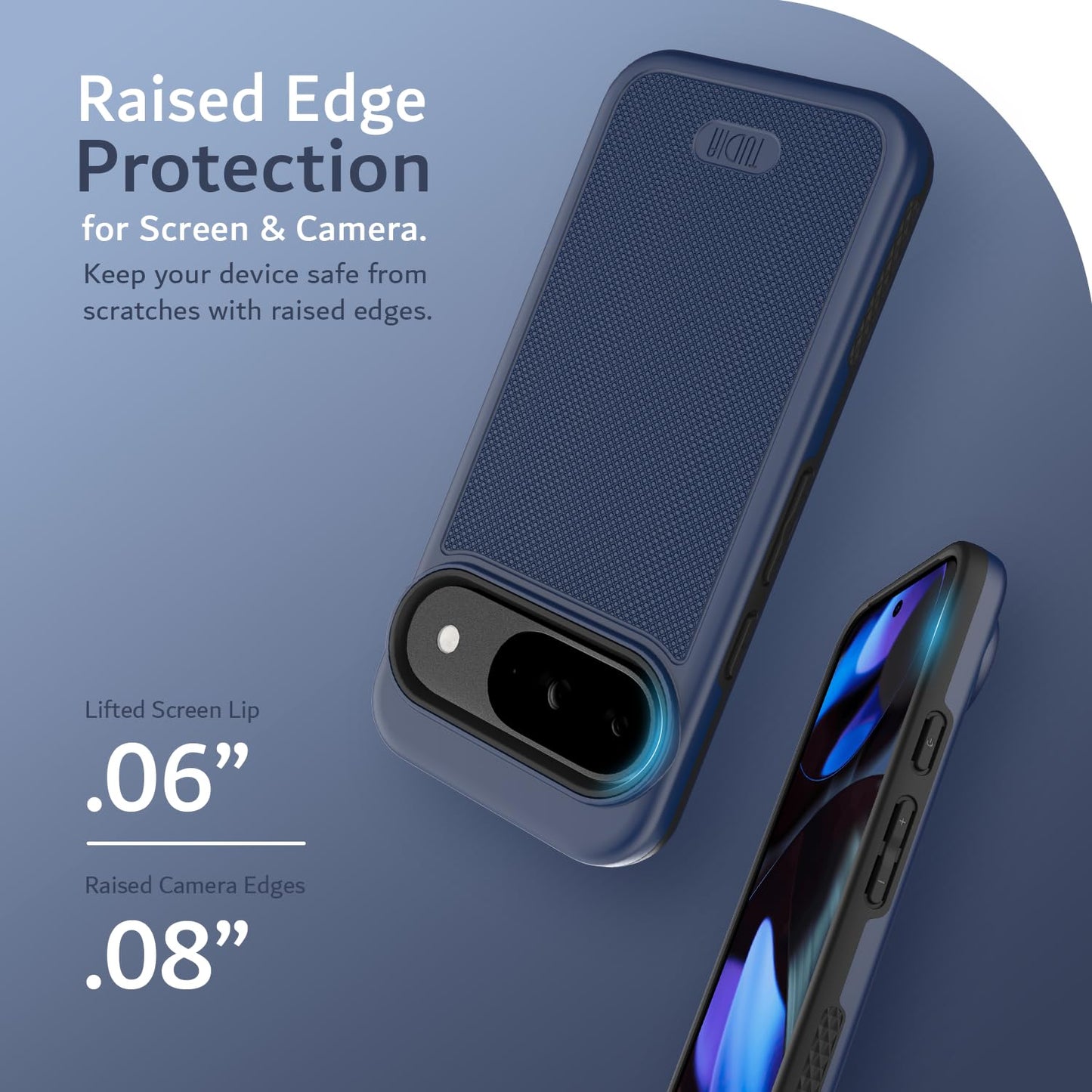 TUDIA MergeGrip Cases for Google Pixel 9 and Pixel 9 Pro Case (2024) - [Military Grade Drop Tested] Dual Layer Shockproof Slim Tough Non-Slip Heavy